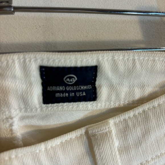 ADRIANO GOLDSCHMIED AG Sz 27R Jeans The Stevie  Made in the USA in White - Picture 4 of 12